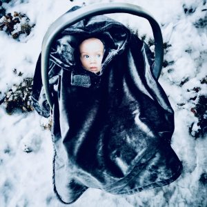 Poncho pour l'auto en minky